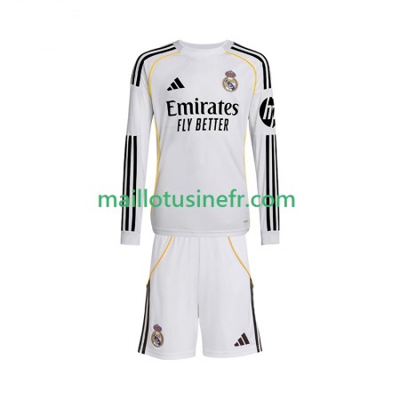 Maillot de Foot Real Madrid Domicile 2025-26 Manches Longues - Enfant Maillot de Foot Real Madrid Domicile 2025-26 Manches Longues - Enfant